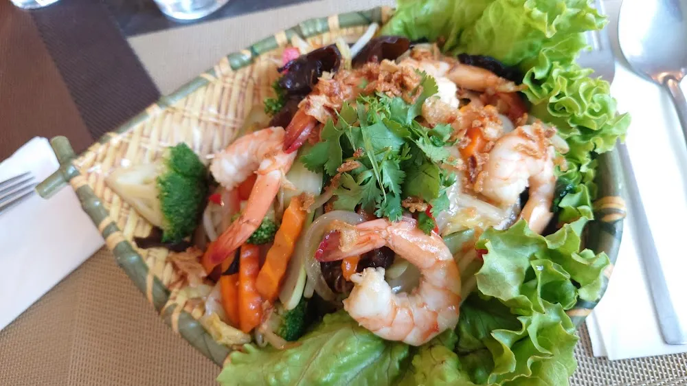 Nouilles Sautées Aux Crevettes